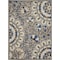 Homeroots 8 x 11 ft. Gray & Blue Vines Indoor & Outdoor Area Rug 384989 - alternate 1